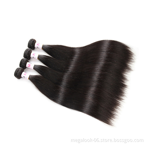 MEGALOOK 9A 10A Hair Bundles Straight Unprocessed Malaysian And Brazilian All Length Available Dropshipping Cuticle Aligned Hair